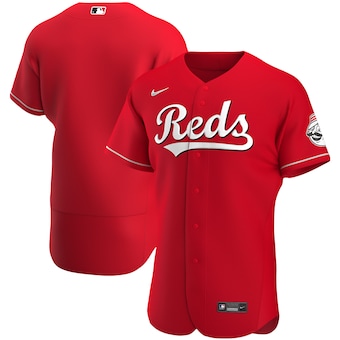 mens nike red cincinnati reds alternate authentic team logo 